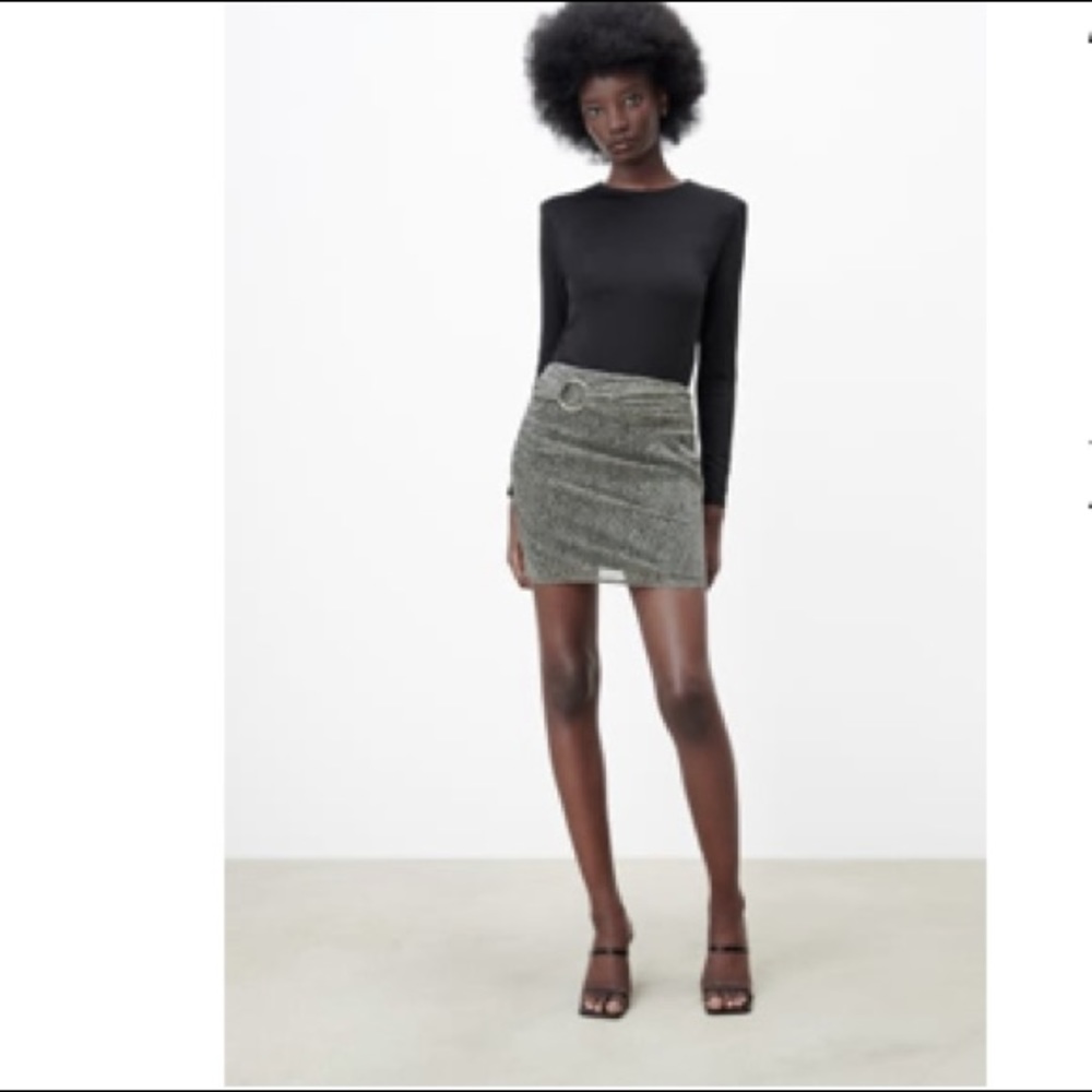 Zara animal print skirt